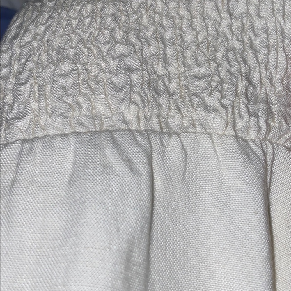 ZARA V NECK LINEN VOLUMINOUS FLOWY MAXI MIDI DRESS - Picture 14 of 14